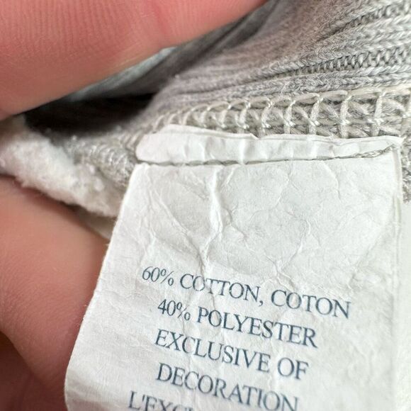 VTG Abercrombie & Fitch Hoodie Womens Large Gray Solid Long-Sleeve Drawstring - Picture 7 of 9